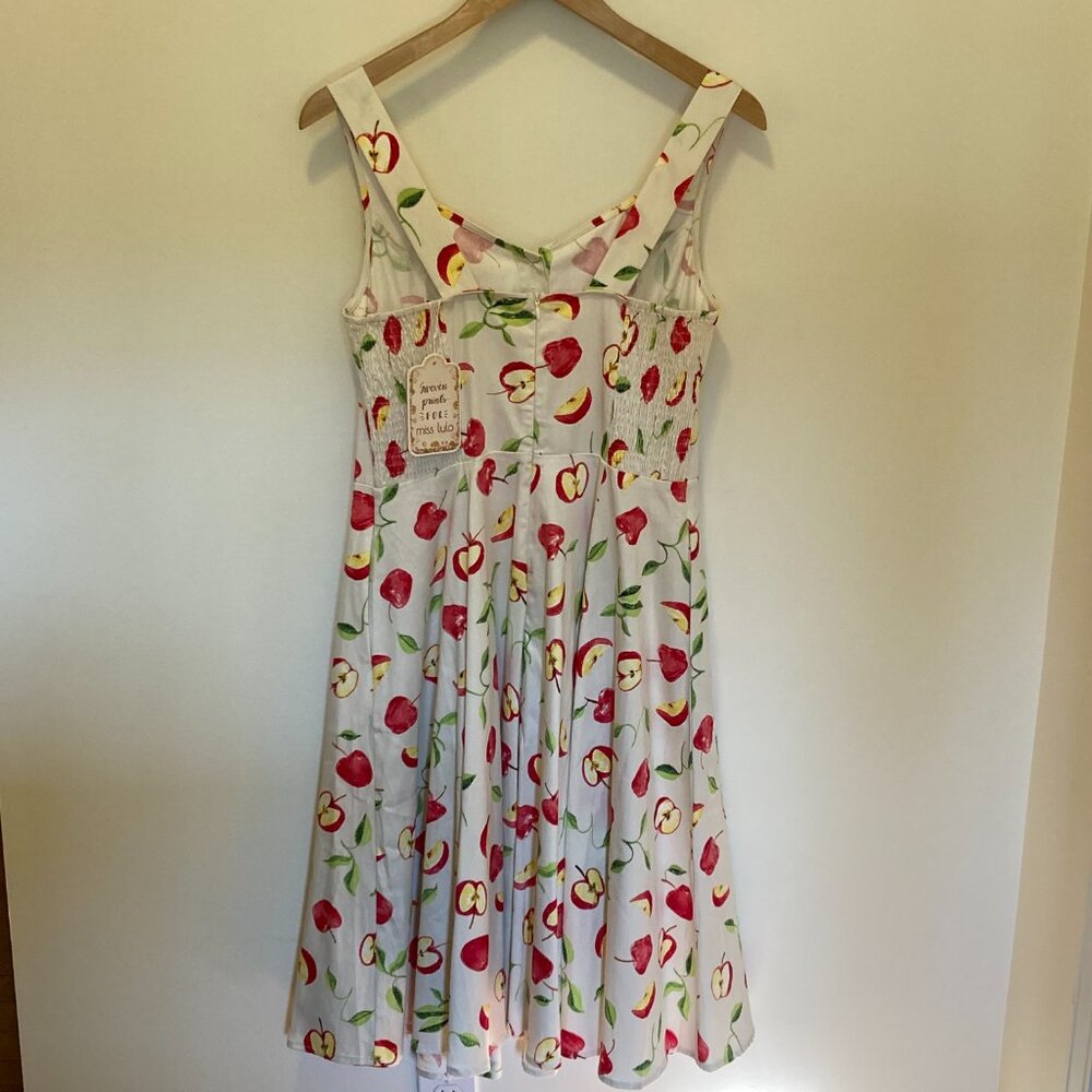 Miss Lulo Apples Dress, L, NWT - Picture 4 of 5